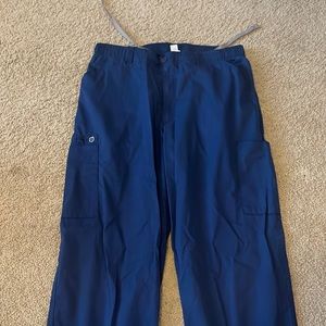 Mens WonderWink Navy Cargo Scrub Pants